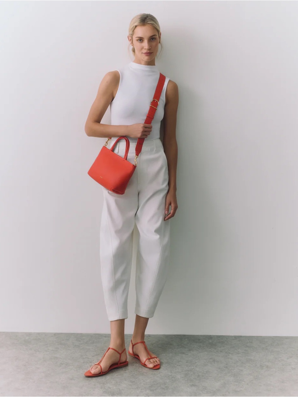 Cuyana Adjustable Wide Strap (Chili)